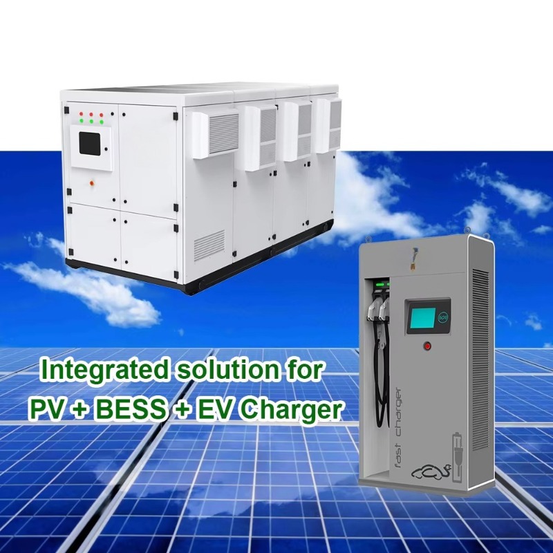 Renewable Energy Solutions - Zonne-energie container energieopslagkast DC snellaadpaal voor