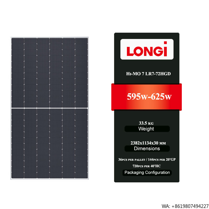 Longi Panel Hi-Mo 7 - Longi Hi-MO 7 LR7-72HGD 595-625M Hoogwaardig