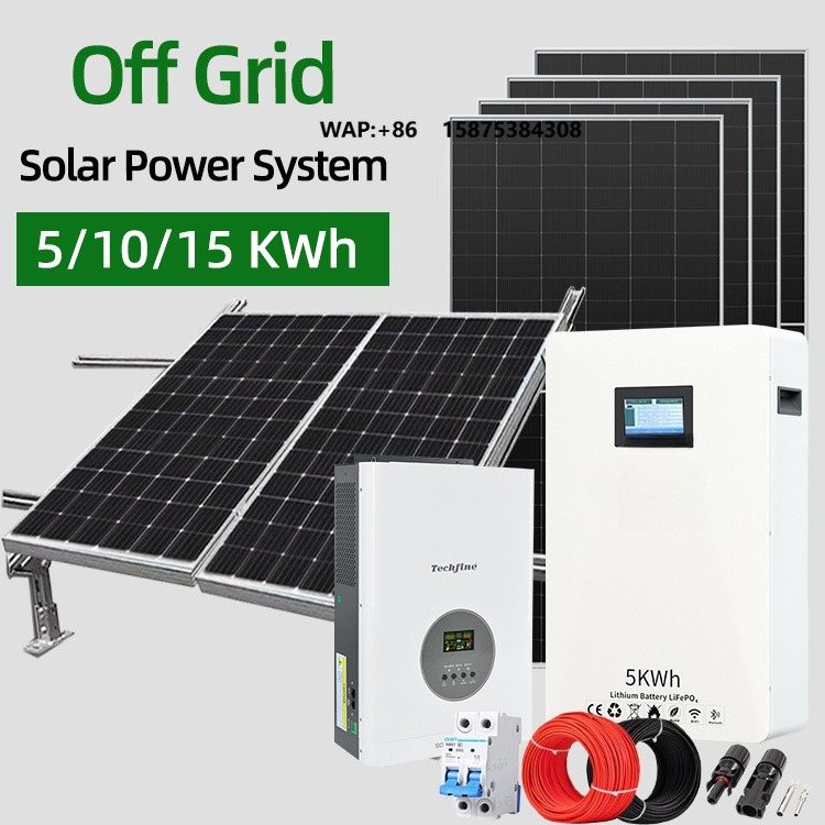 Solar Panel Monocrystalline - Fabrieks prijs 3kW huishoudelijk off-grid zonne-energiesysteem
