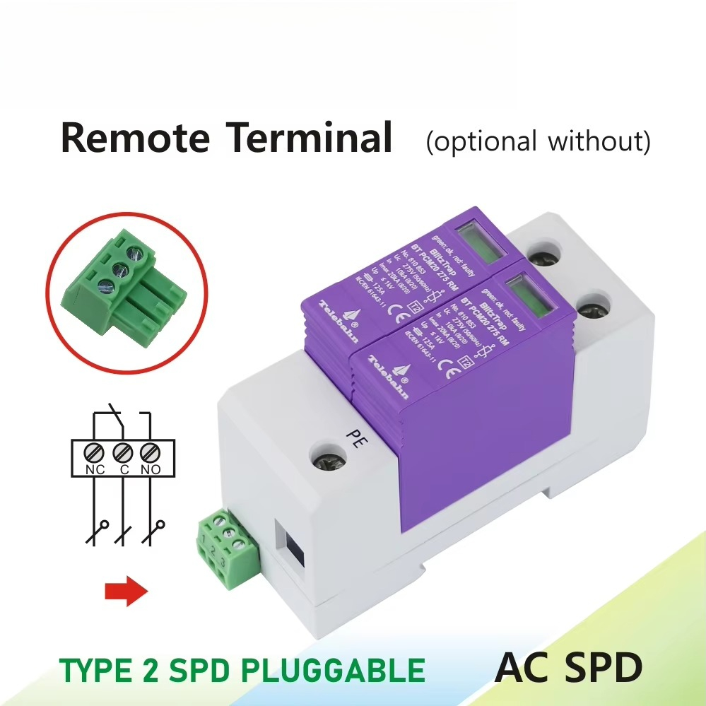 AC SPD 385V 10kA-20kA T2 2P bl - Ac Surge Protector recensie en prijs