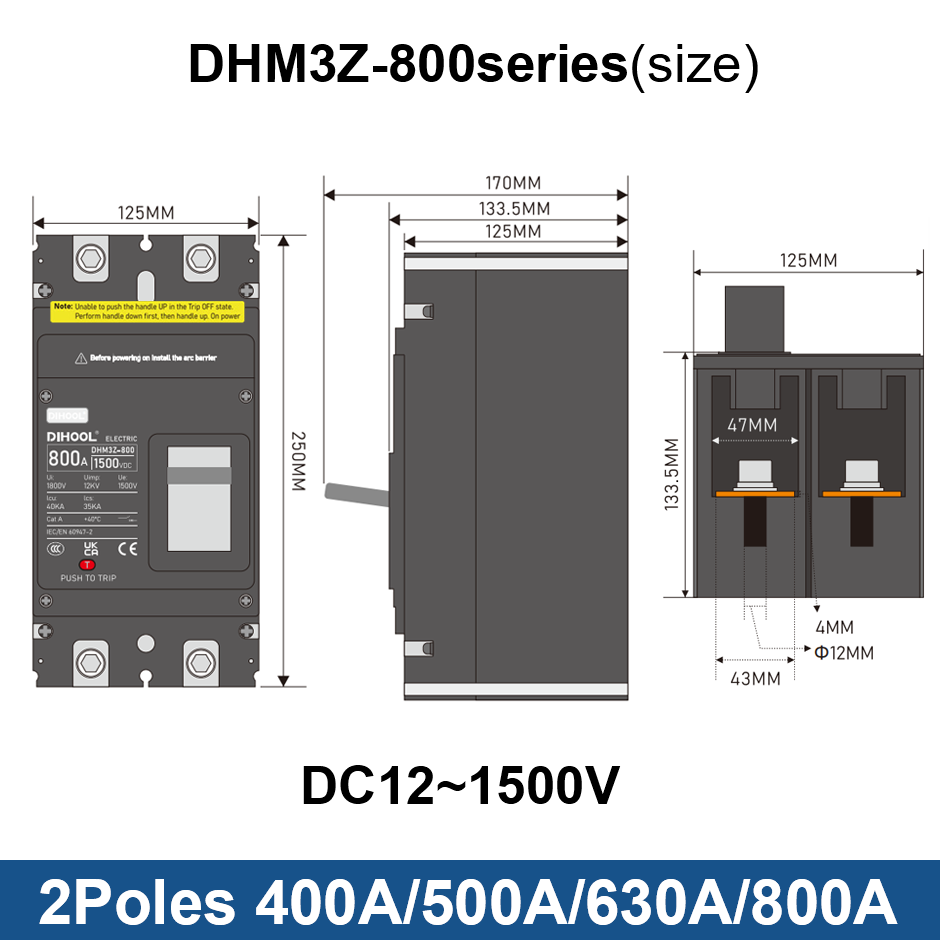 DC MCCB Gegoten stroomonderbre - Ac Surge Protector recensie en prijs