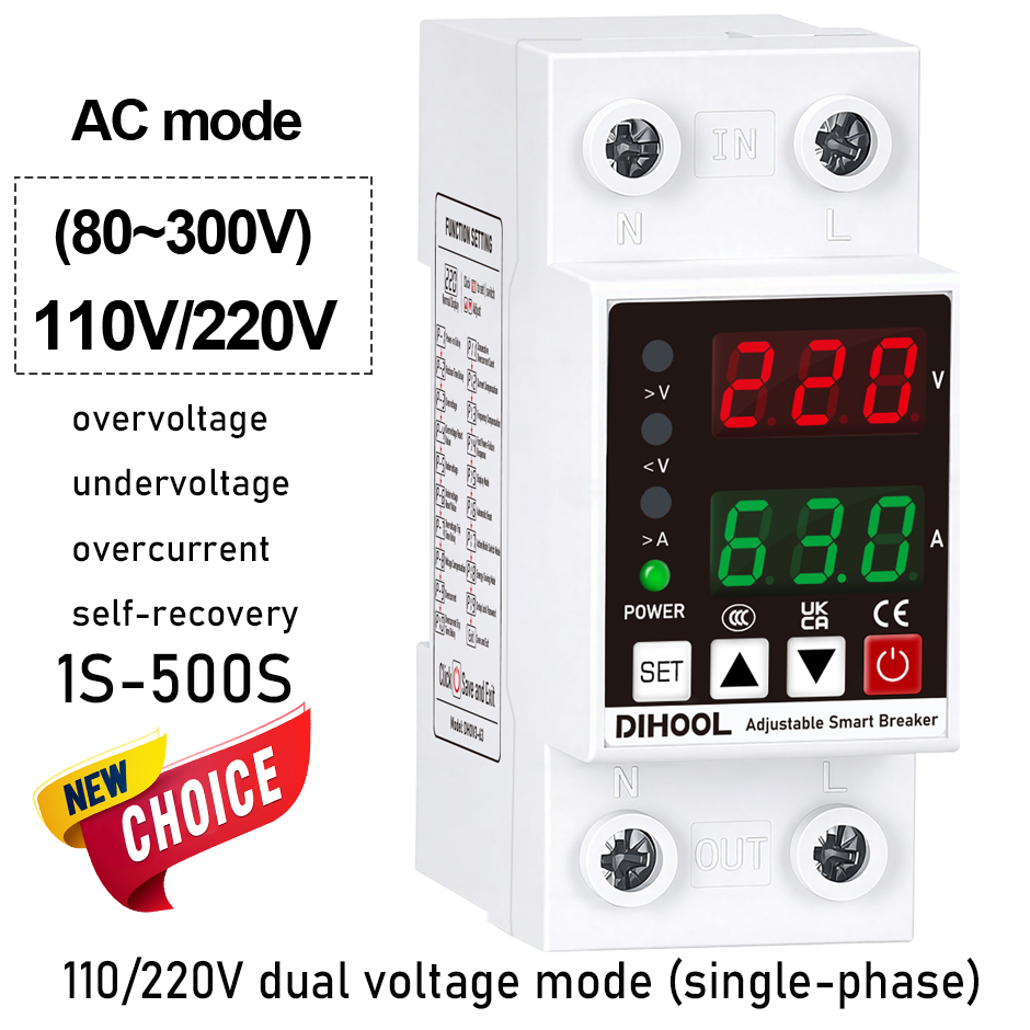 Instelbare spanning-stroombeve - Ac Surge Protector recensie en prijs